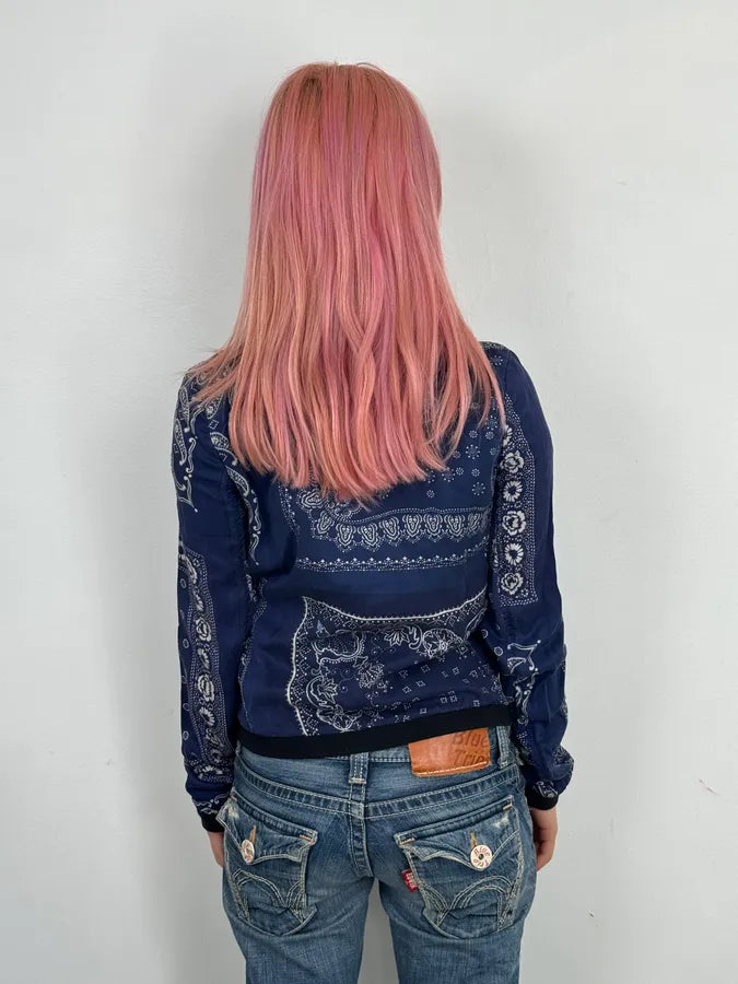 2010s Ralph Lauren Denim & Supply Bandana Patchwork Light Jacket xoXJrgg 2