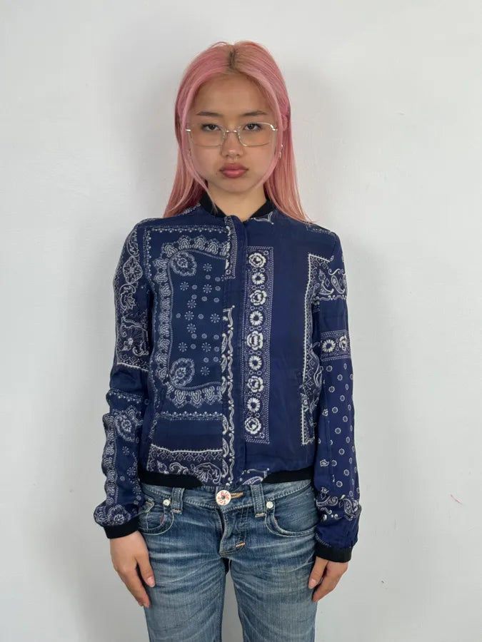 2010s Ralph Lauren Denim & Supply Bandana Patchwork Light Jacket xoXJrgg 1