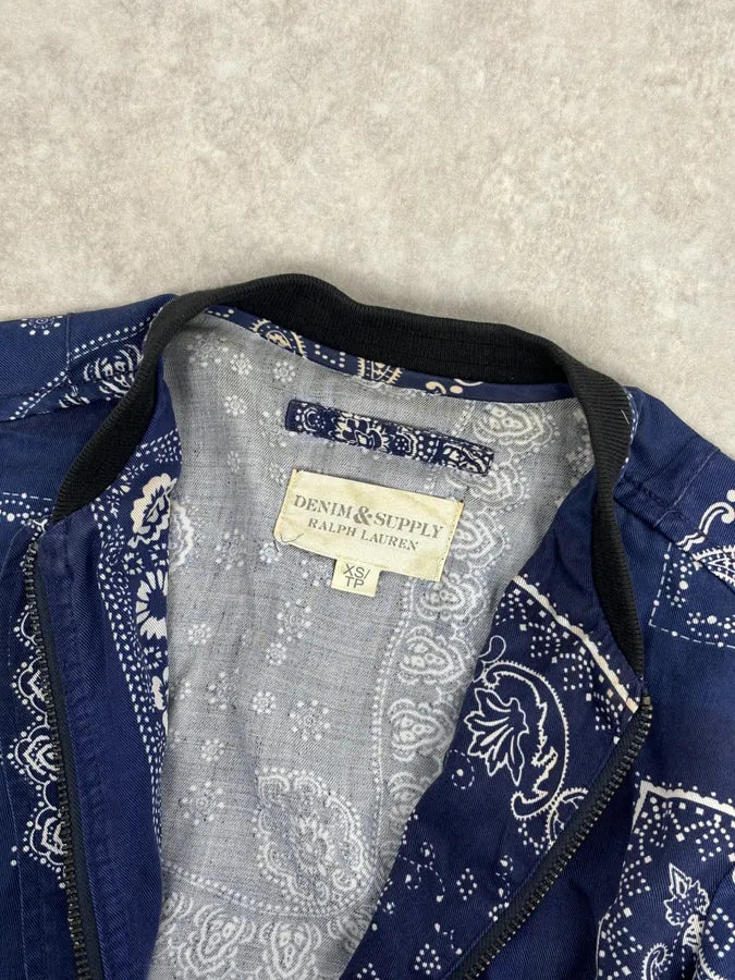 2010s Ralph Lauren Denim & Supply Bandana Patchwork Light Jacket xoXJrgg 7