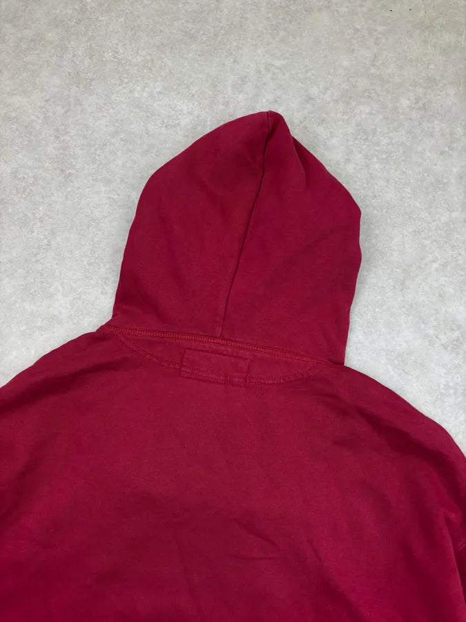 2010s Ralph Lauren Bordeaux American Flag Patch Hoodie oOiucuE 5