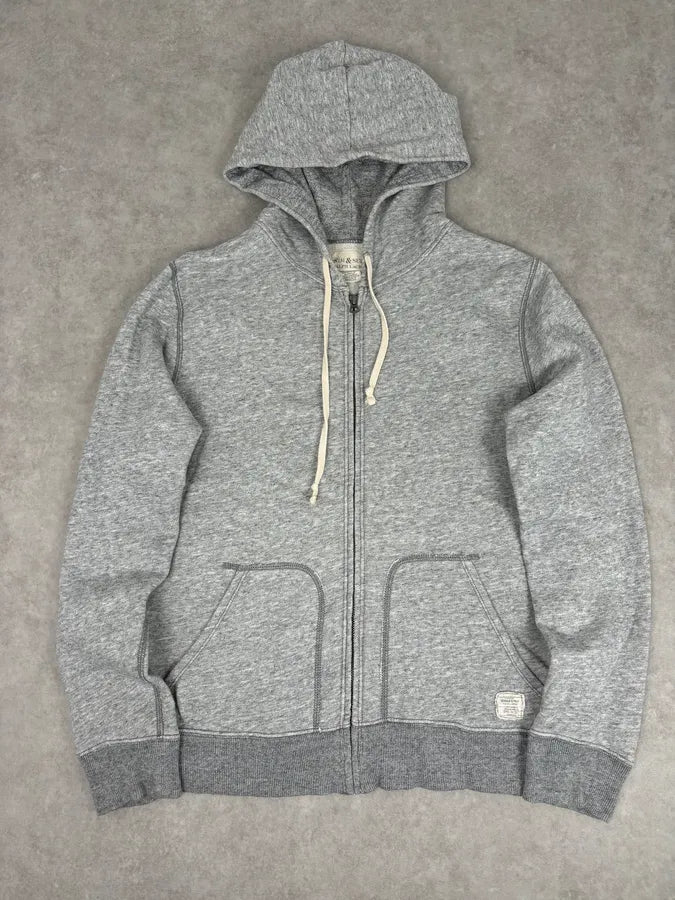 2010s Denim & Supply Ralph Lauren Grey American Flag Zip-up Hoodie bdCQJpR 1