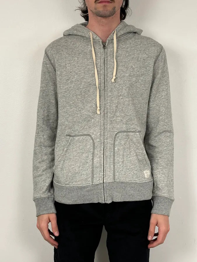 2010s Denim & Supply Ralph Lauren Grey American Flag Zip-up Hoodie bdCQJpR 2
