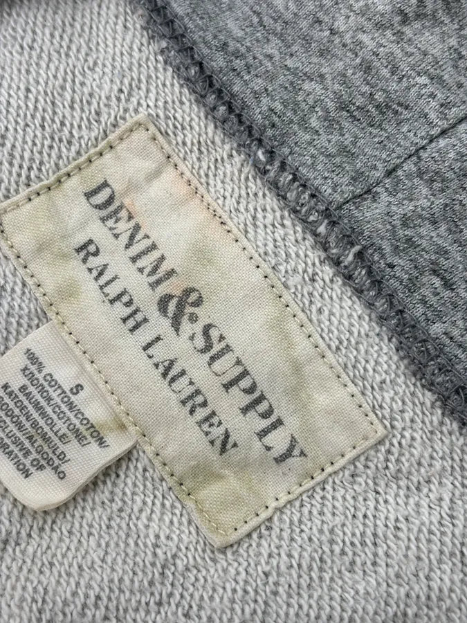2010s Denim & Supply Ralph Lauren Grey American Flag Zip-up Hoodie bdCQJpR 9
