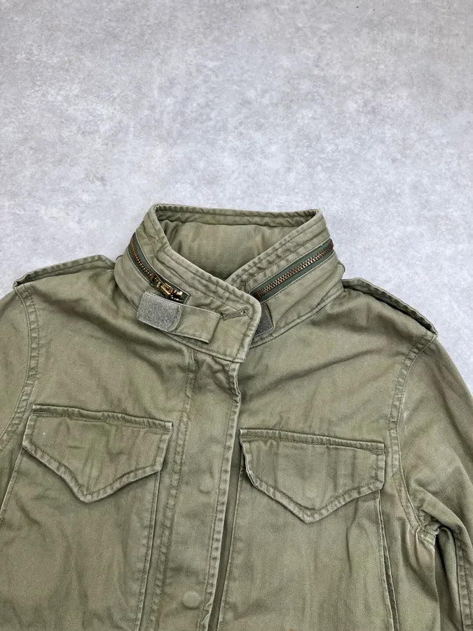 2010s Ralph Lauren Khaki USA Flag Cargo Military Jacket xWsTCQt 4