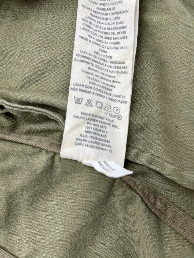 2010s Ralph Lauren Khaki USA Flag Cargo Military Jacket xWsTCQt 8