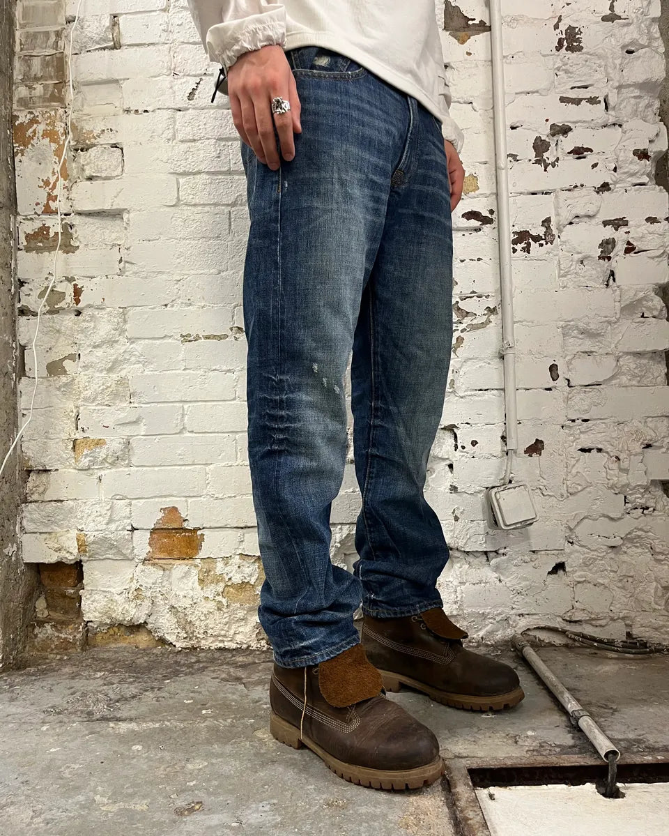 2010s Denim & Supply Ralph Lauren Navy Denim Washed Jeans PgjevrF 1