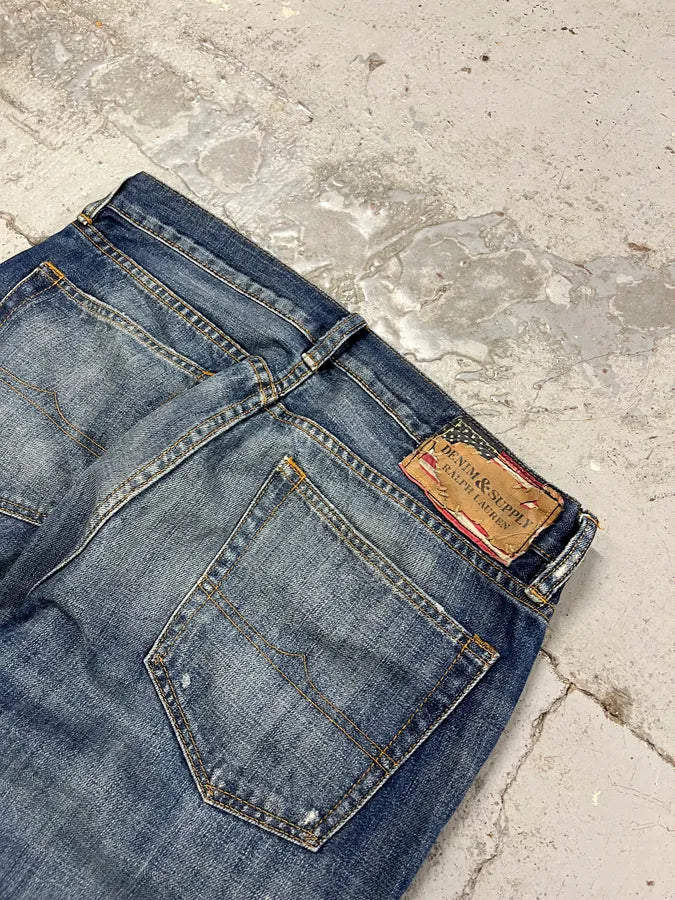 2010s Denim & Supply Ralph Lauren Navy Denim Washed Jeans PgjevrF 8
