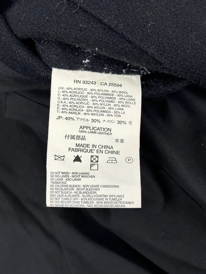 2010s Diesel Black Buttoned Officer Wool Peacoat oGPIPdG 11