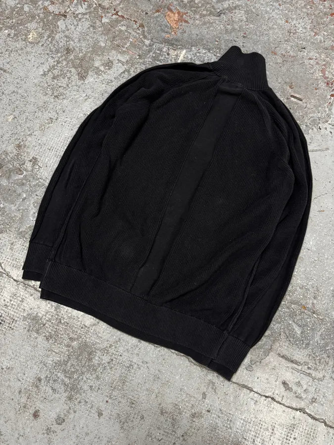 2010s Diesel Black Minimalist Zip-up Sweater yXZQvcB 4