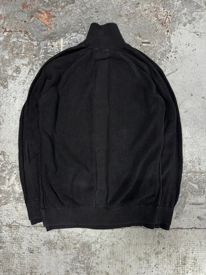 2010s Diesel Black Minimalist Zip-up Sweater yXZQvcB 2
