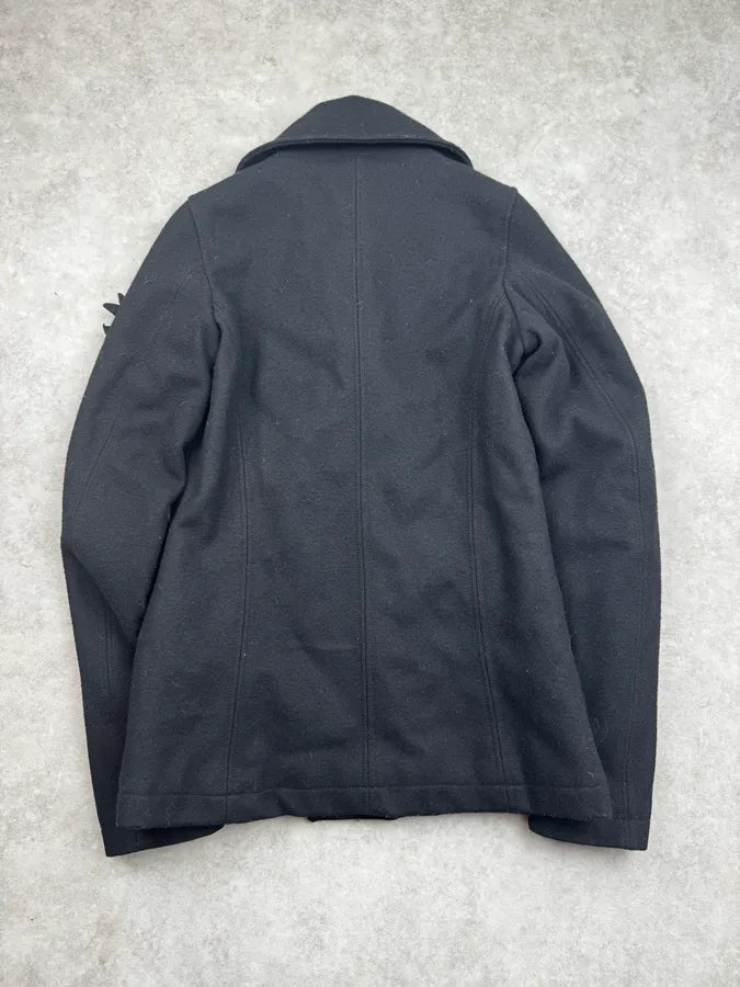 2010s Diesel Black Buttoned Rose Patch Peacoat GBzLGnj 1