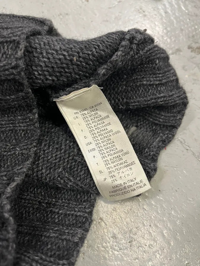 2010s Diesel Dark Grey Destroyed Wool Sweater FFopemf 9