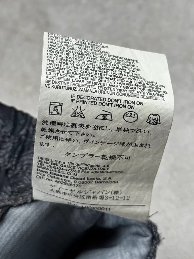 2010s Diesel Dark Grey Modern Camo Light Pants sboNDau 13