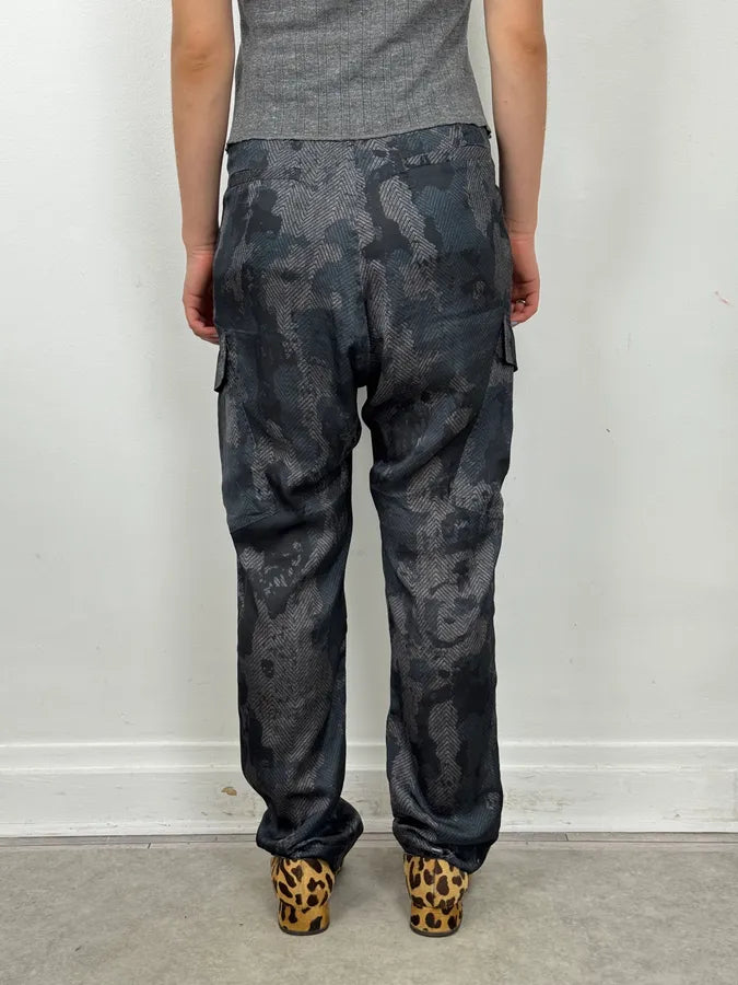 2010s Diesel Dark Grey Modern Camo Light Pants sboNDau 4