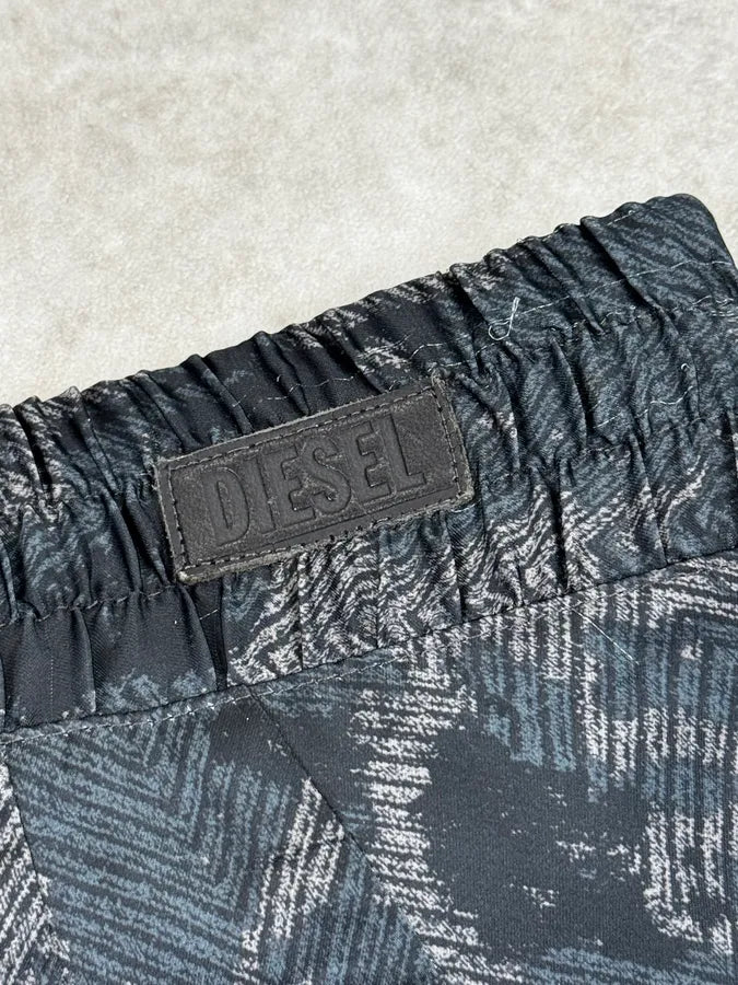 2010s Diesel Dark Grey Modern Camo Light Pants sboNDau 9