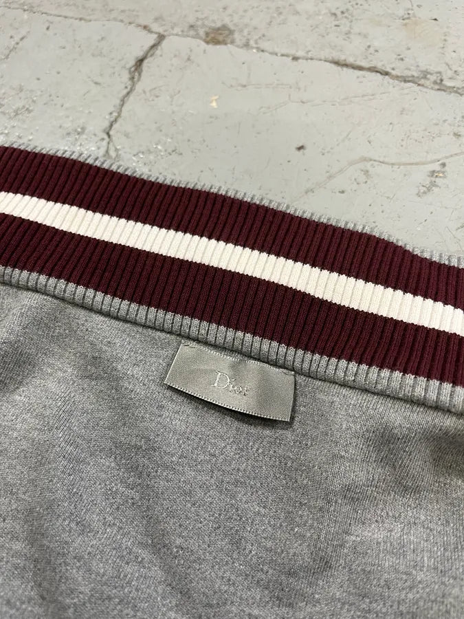 2010s Dior Bee Grey Zip-Up Sweater dYkSXlw 10