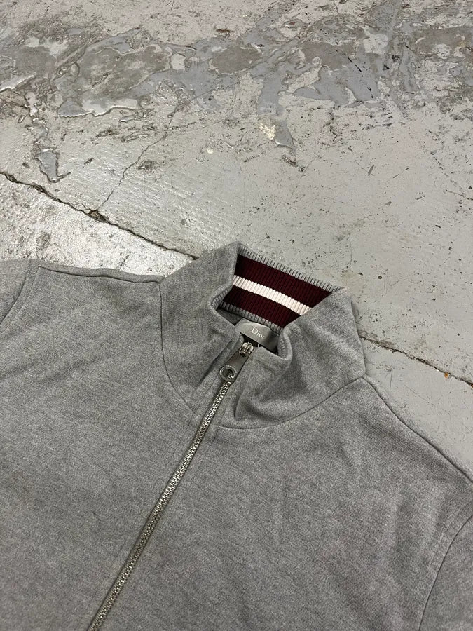2010s Dior Bee Grey Zip-Up Sweater dYkSXlw 4