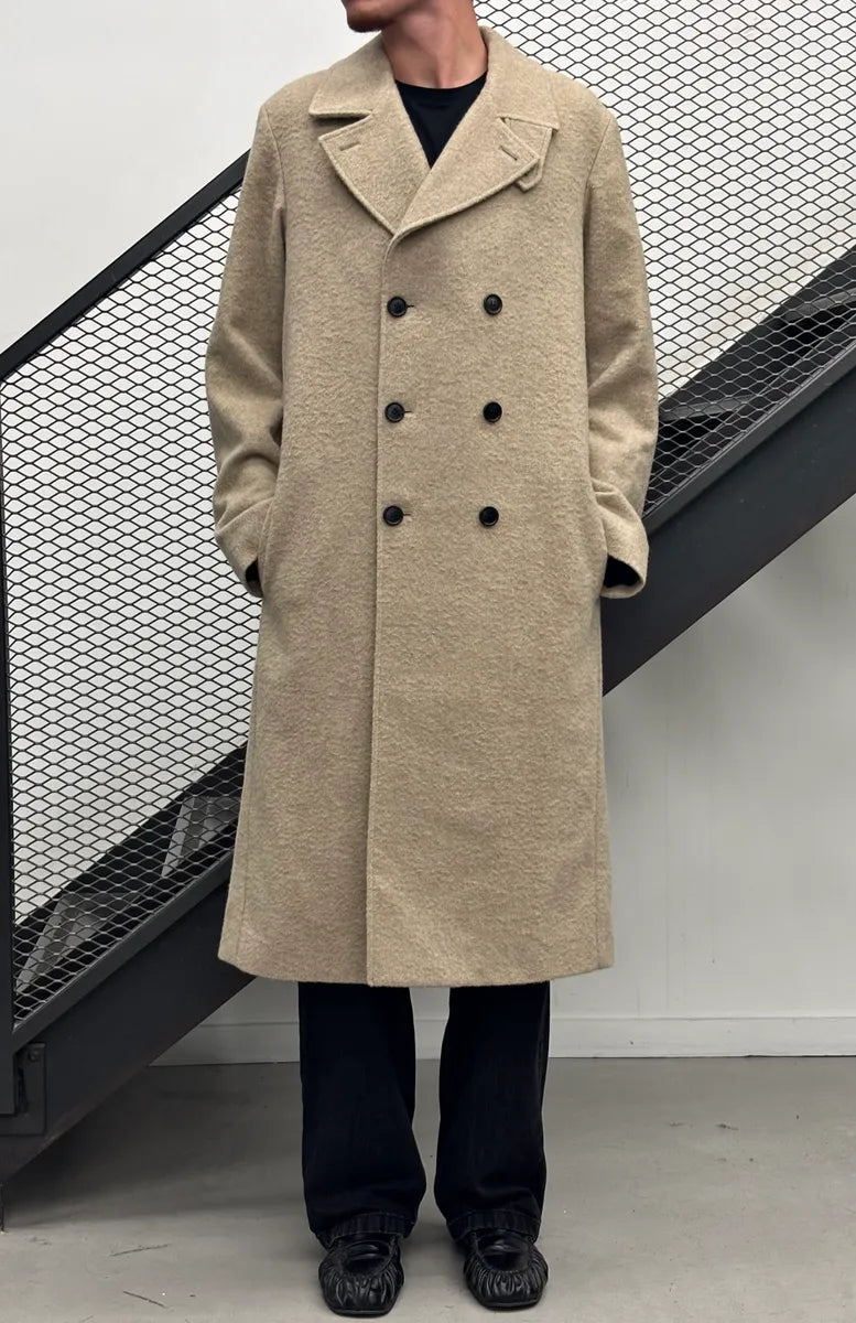 2010s Dior Beige Cashmere Long Coat by Kris Van Assche yuXzjww 0
