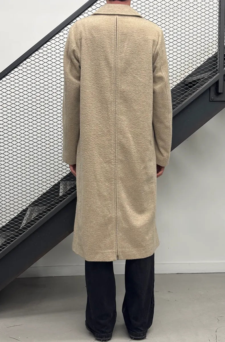 2010s Dior Beige Cashmere Long Coat by Kris Van Assche yuXzjww 1