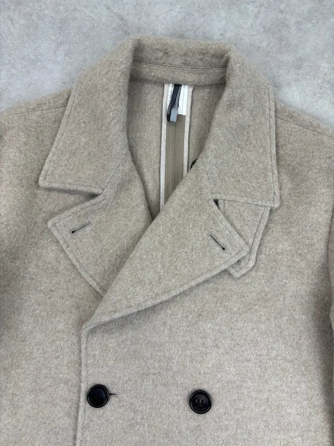 2010s Dior Beige Cashmere Long Coat by Kris Van Assche yuXzjww 3
