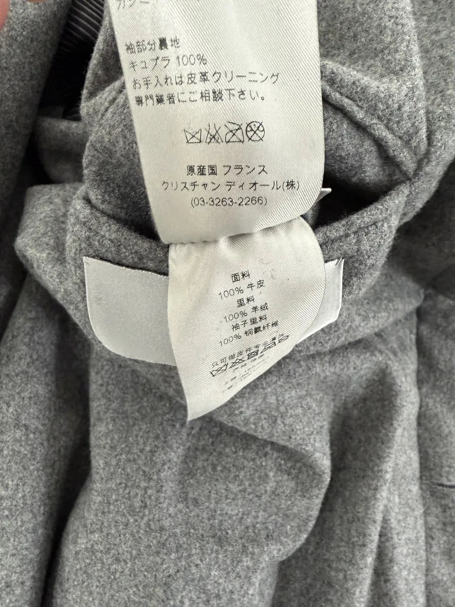 2010s Dior Black Calf Leather & Cashmere Premium Jacket by Kris Van Assche JnDXTlW 10
