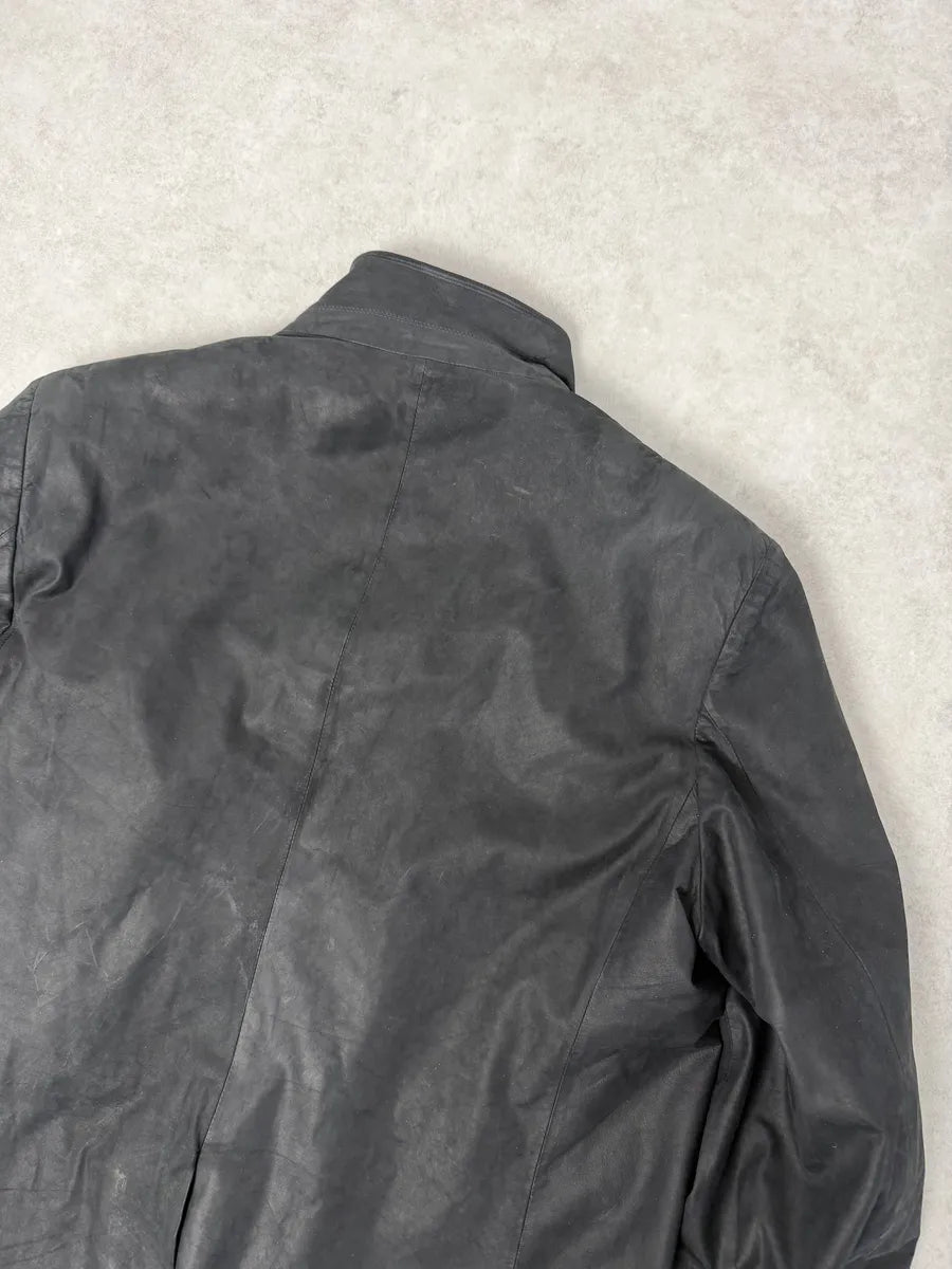 2010s Dior Black Calf Leather & Cashmere Premium Jacket by Kris Van Assche JnDXTlW 5