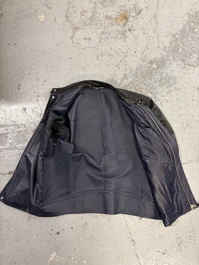 2010s Dior Black Minimalist Leather Jacket sbvZuvy 8