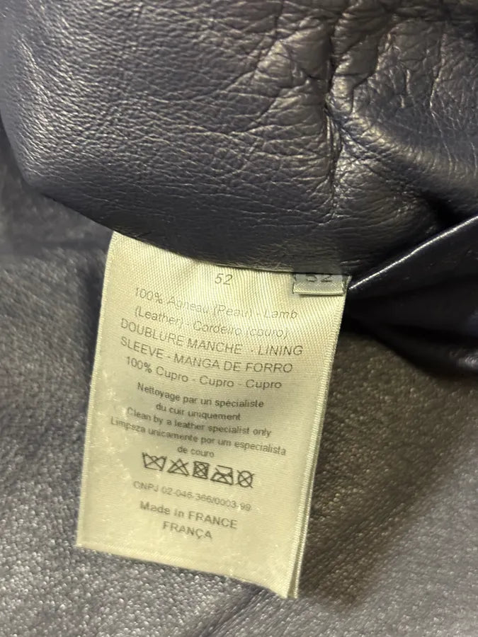 2010s Dior Black Minimalist Leather Jacket sbvZuvy 9