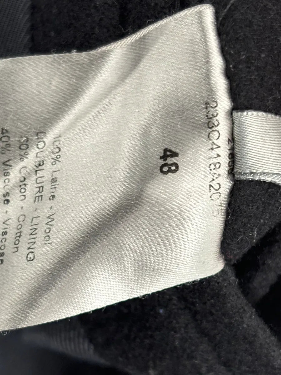 2010s Dior Homme Black Wool Double-Breasted Caban Jacket RtwXhcc 11