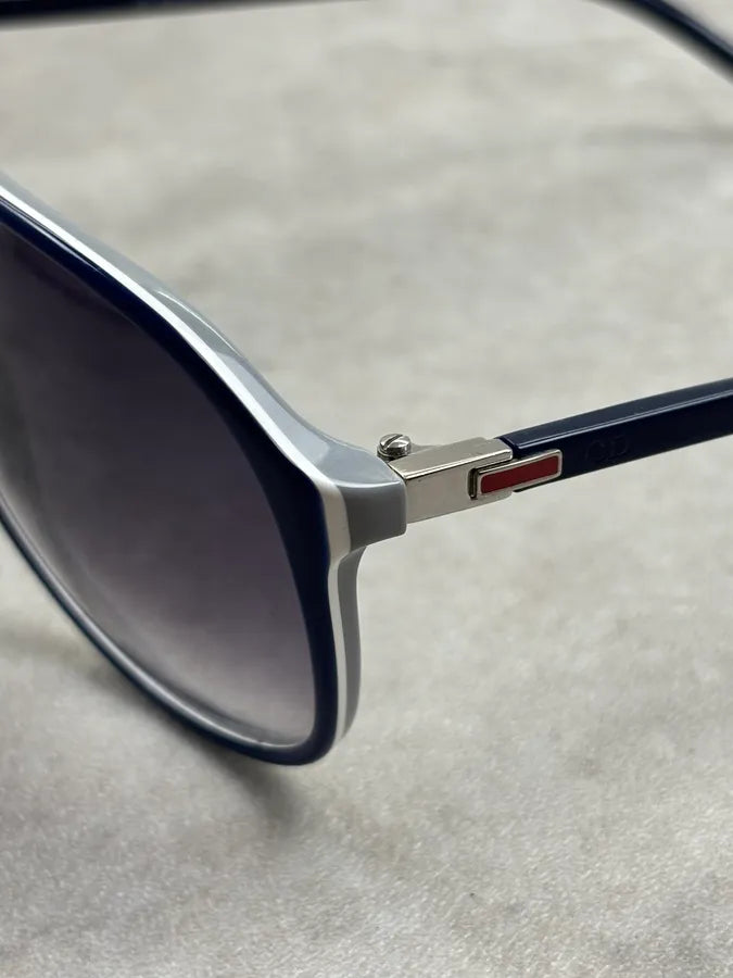 2010s Dior Homme Navy Acetate Aviator Sunglasses JxbIRkj 10