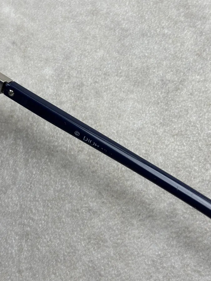2010s Dior Homme Navy Acetate Aviator Sunglasses JxbIRkj 9