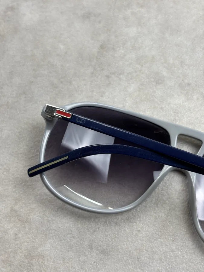 2010s Dior Homme Navy Acetate Aviator Sunglasses JxbIRkj 6
