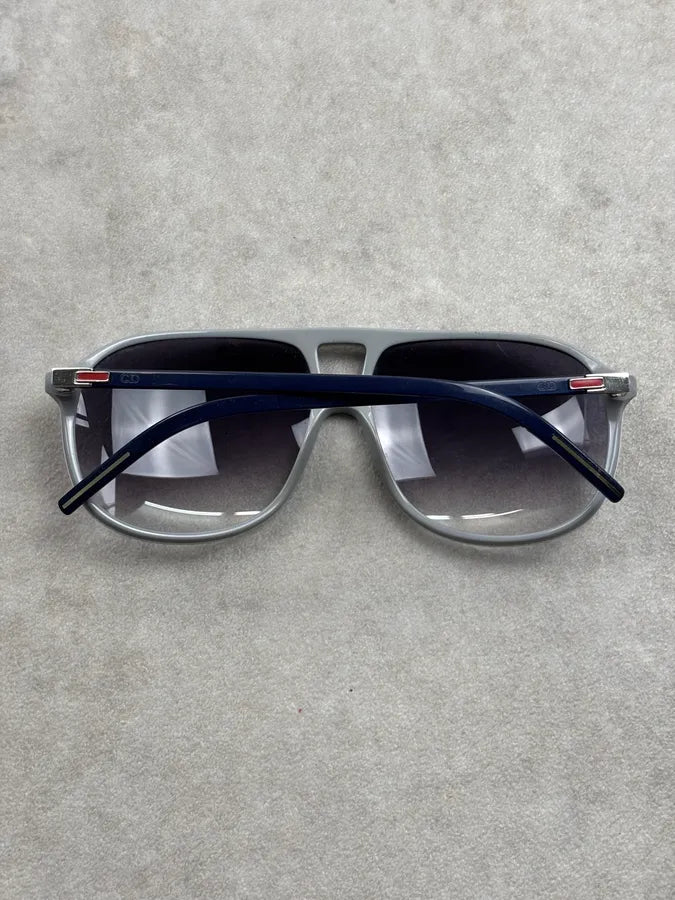 2010s Dior Homme Navy Acetate Aviator Sunglasses JxbIRkj 4