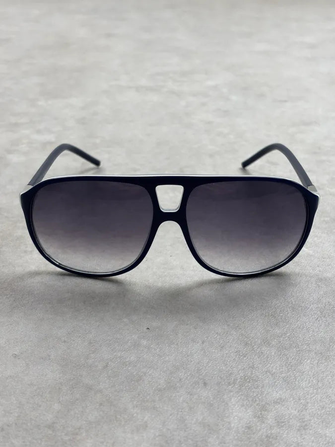 2010s Dior Homme Navy Acetate Aviator Sunglasses JxbIRkj 12