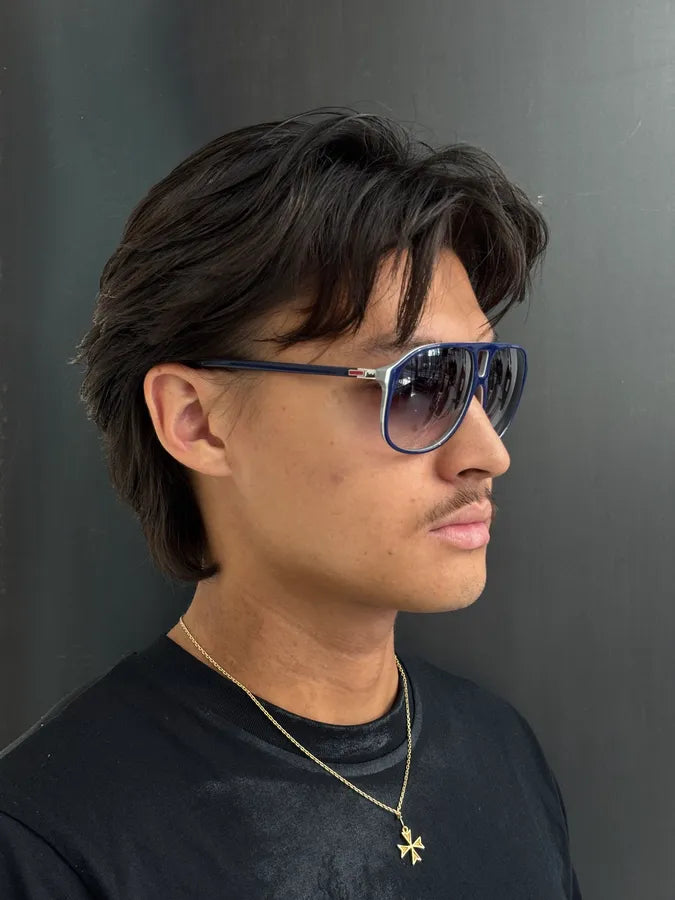 2010s Dior Homme Navy Acetate Aviator Sunglasses JxbIRkj 2
