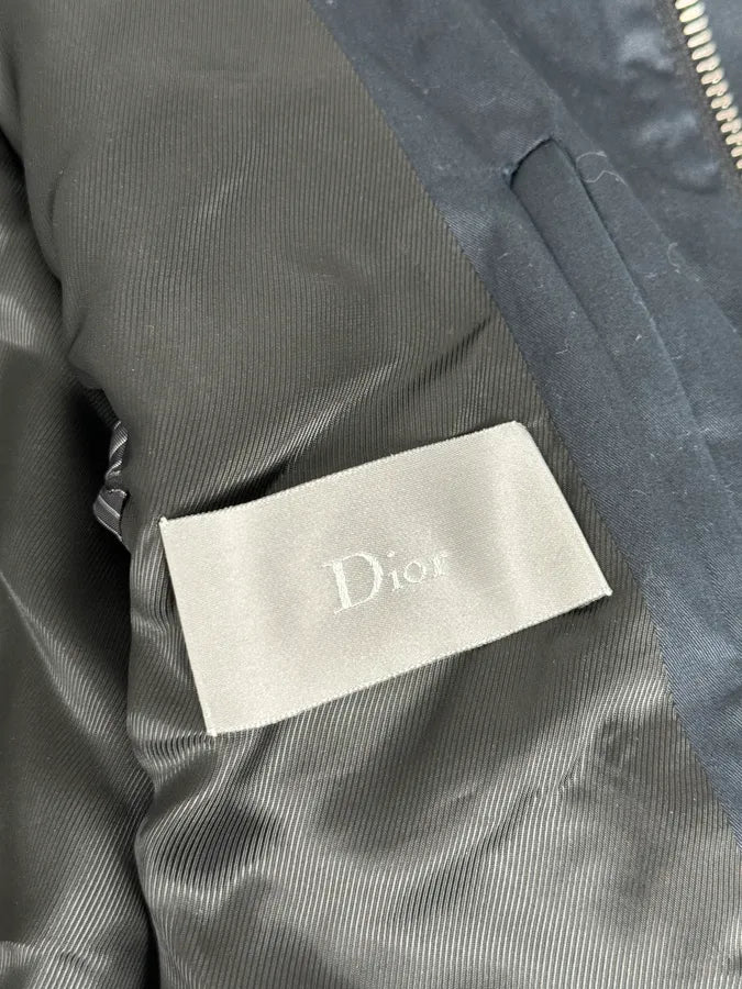 AW2008 Dior Navy Harrington Contemporary Jacket by Kris Van Assche PrnilpE 9