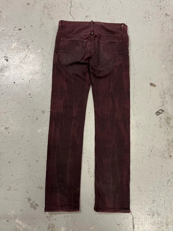2010s Dior Purple Shadow Slim Denim Jeans by Kris Van Assche wejmrUe 1