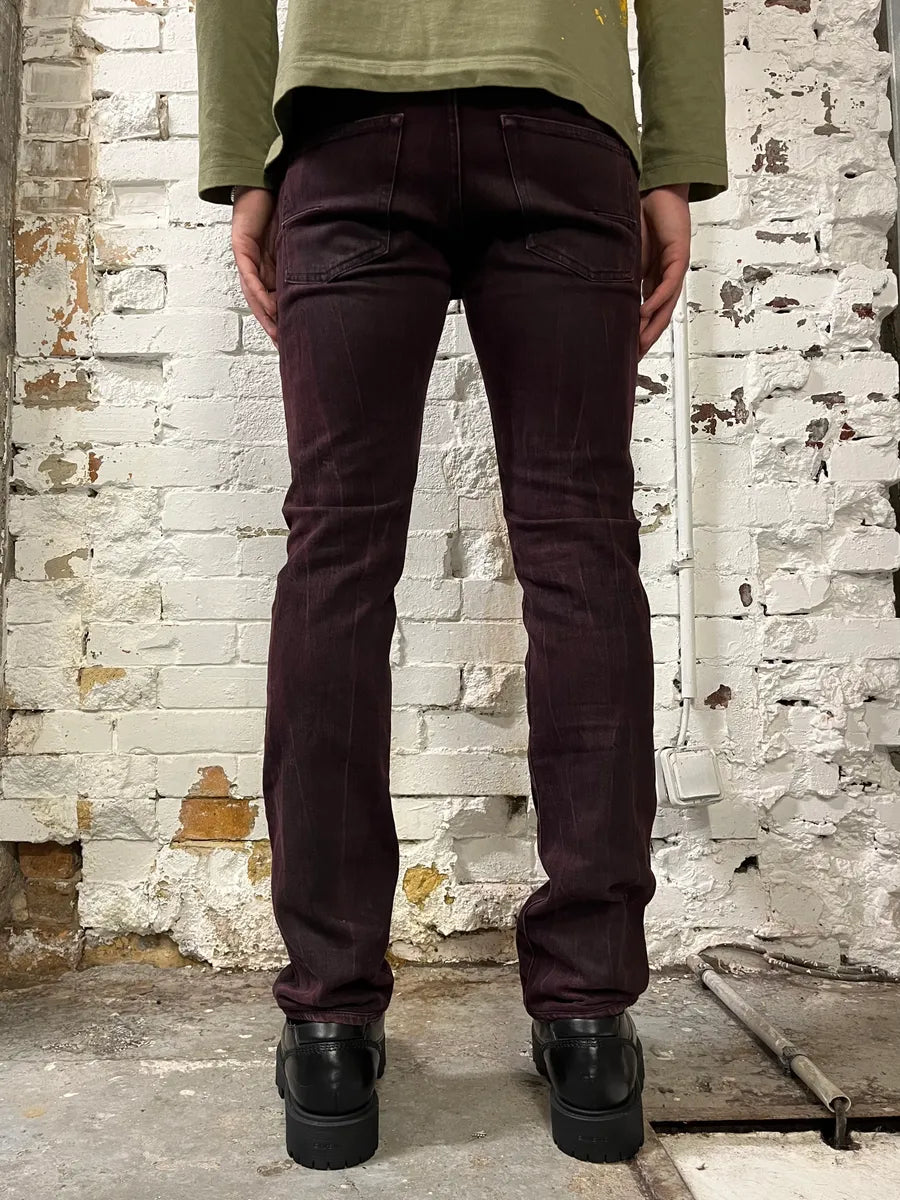 2010s Dior Purple Shadow Slim Denim Jeans by Kris Van Assche wejmrUe 4