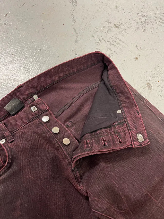 2010s Dior Purple Shadow Slim Denim Jeans by Kris Van Assche wejmrUe 9