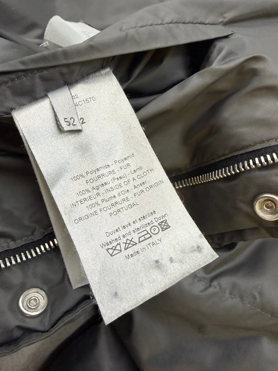2010s Dior Shearling Grey Puffer Bomber Jacket by Kris Van Assche sWMNDes 10