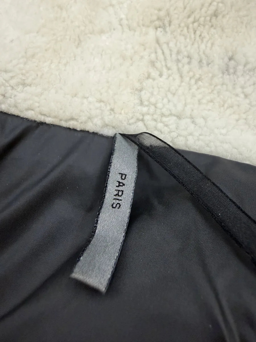 2010s Dior Shearling Grey Puffer Bomber Jacket by Kris Van Assche sWMNDes 16