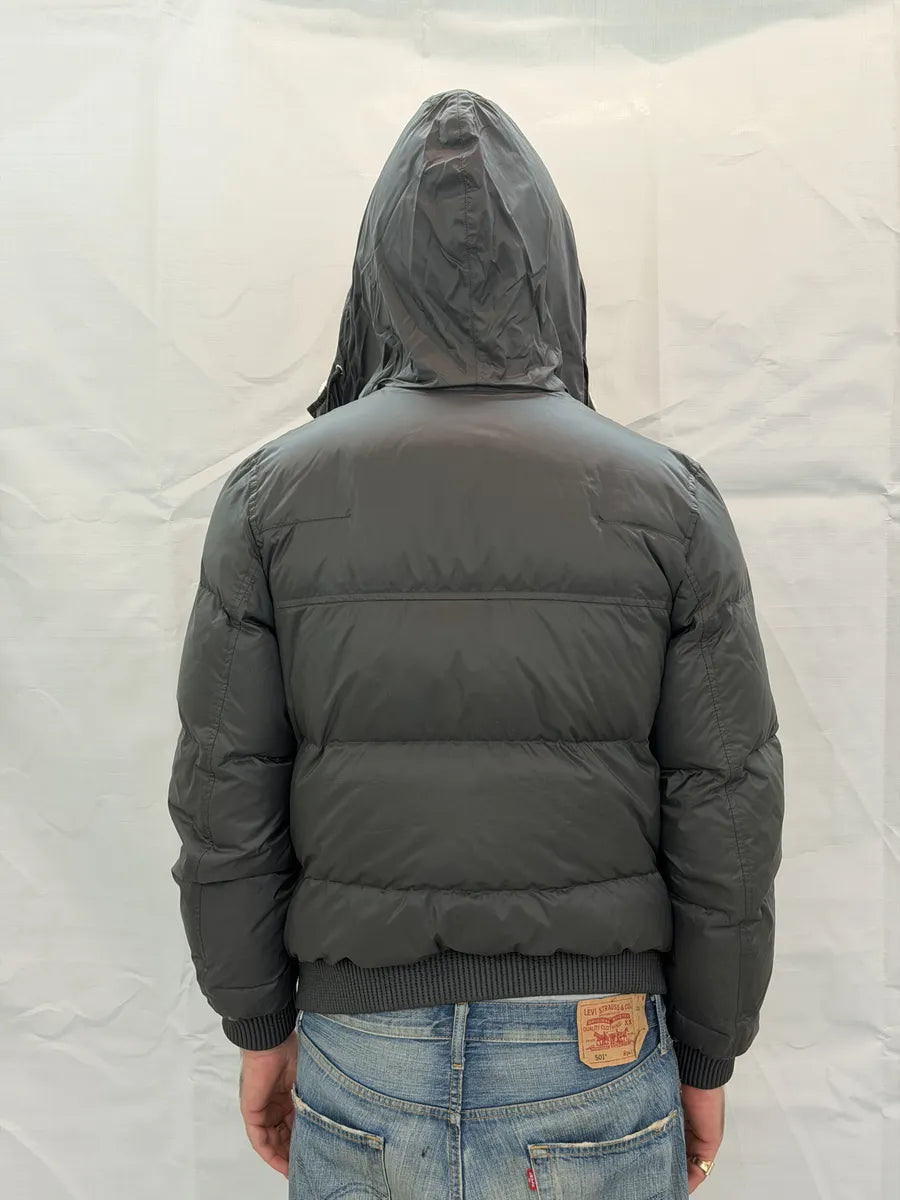 2010s Dior Shearling Grey Puffer Bomber Jacket by Kris Van Assche sWMNDes 3