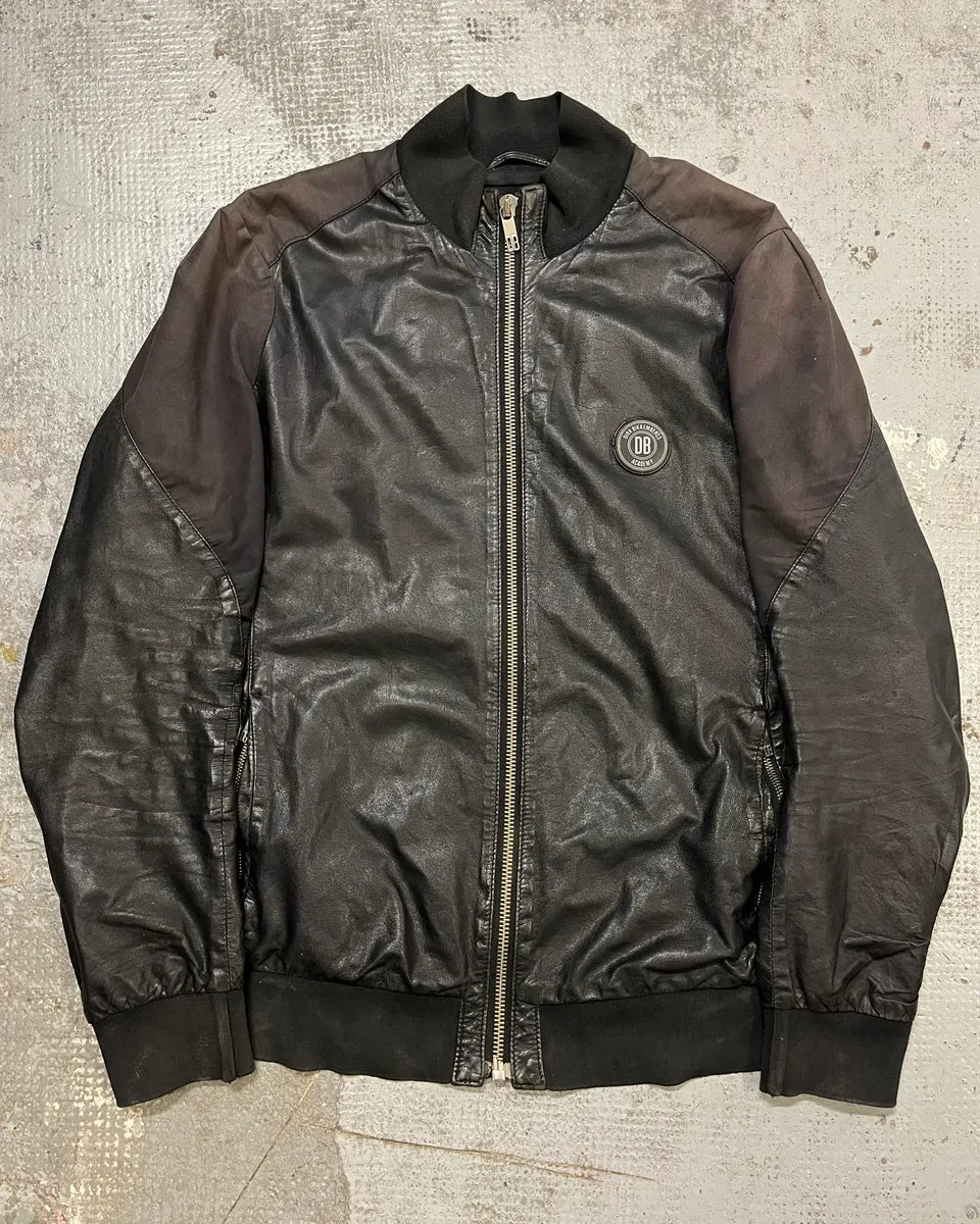 2010s Dirk Bikkembergs Black Faded Leather Jacket sjzWddc 0
