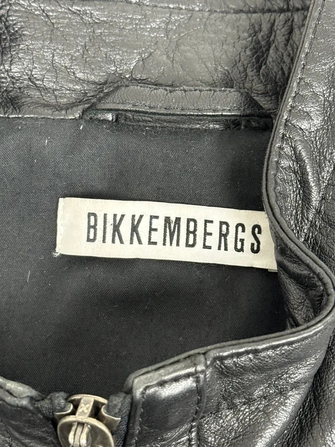2010s Dirk Bikkembergs Black Hybrid Leather Biker Jacket MeYICIX 10
