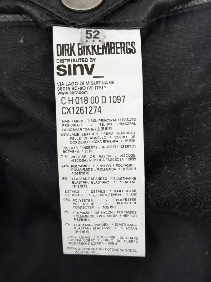 2010s Dirk Bikkembergs Black Hybrid Leather Biker Jacket MeYICIX 12