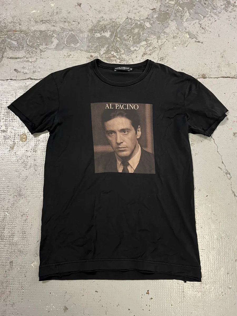 2010s Dolce & Gabbana Al Pacino Black T-Shirt sywVlke 0