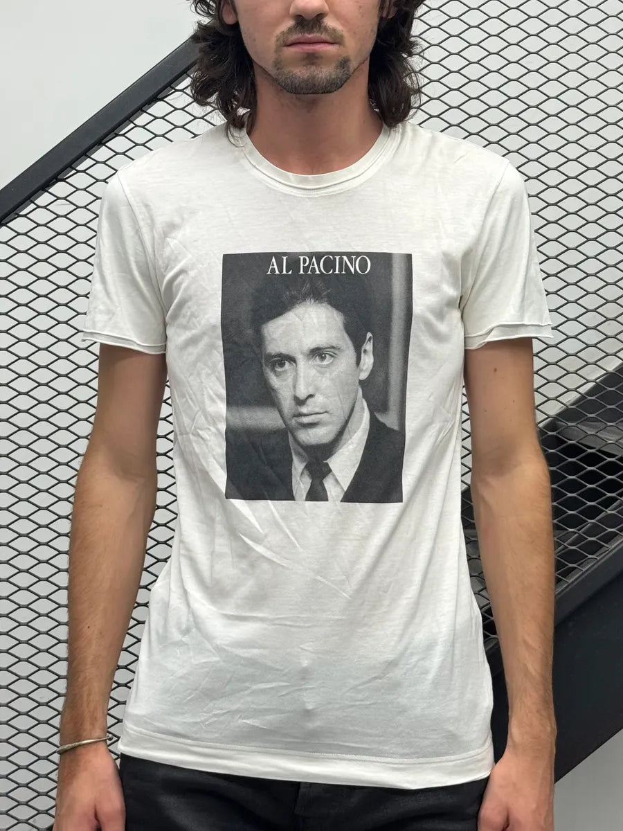 2010s Dolce & Gabbana Al Pacino White T-Shirt JaQFHVB 1