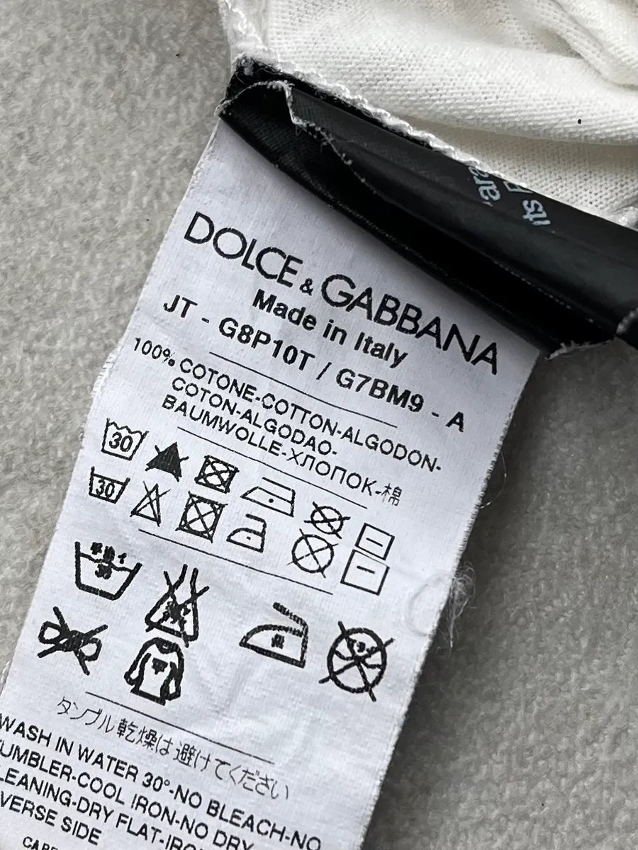 2010s Dolce & Gabbana Al Pacino White T-Shirt JaQFHVB 9