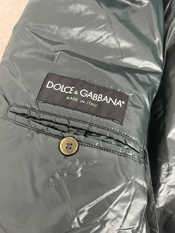 2010s Dolce & Gabbana Avant-Garde Dark Green Puffer Jacket ahGhLjB 9