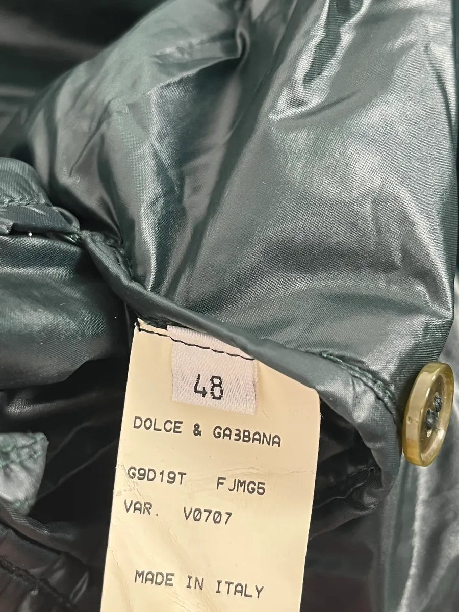 2010s Dolce & Gabbana Avant-Garde Dark Green Puffer Jacket ahGhLjB 11